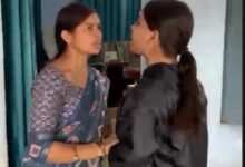 CG News Viral Video Female Principal Student Incident