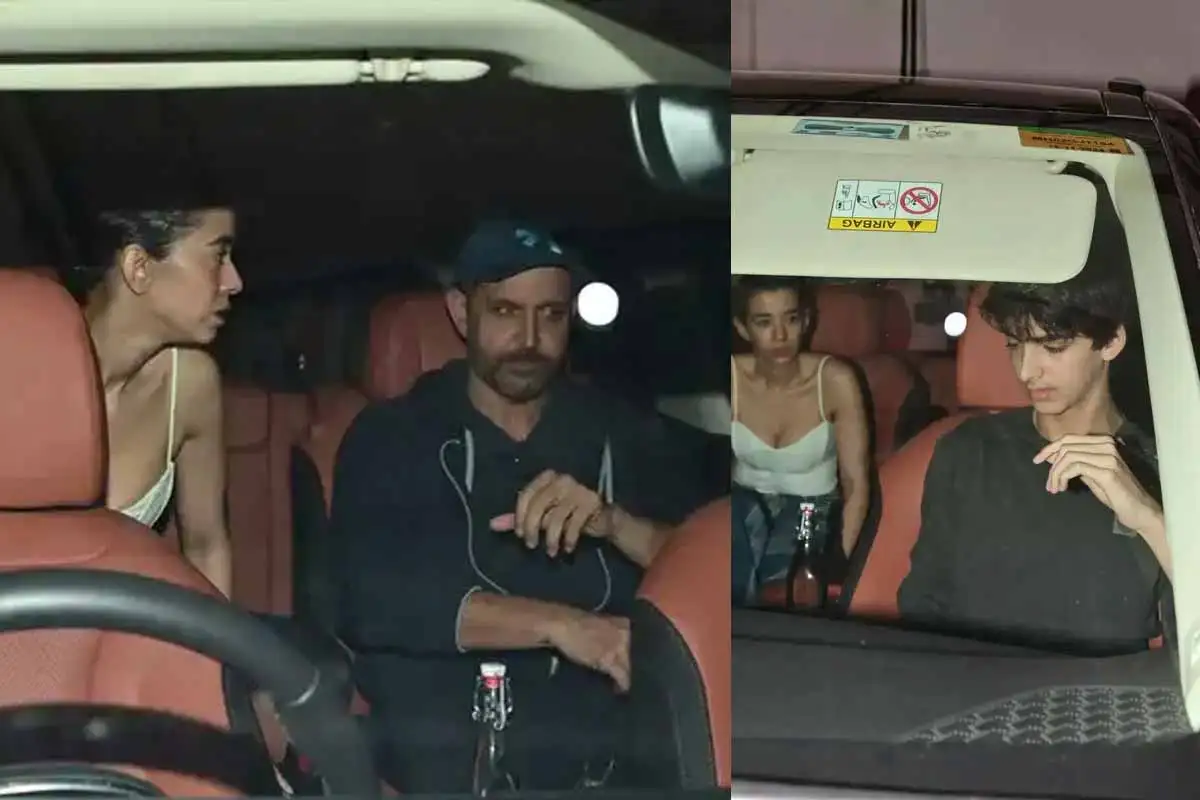 Hrithik Roshan गर्लफ्रेंड सबा आजाद और बेटे के साथ पहुंचे मूवी देखने, वायरल हुईं मूवी डेट की तस्वीरें 1 Hrithik Roshan
