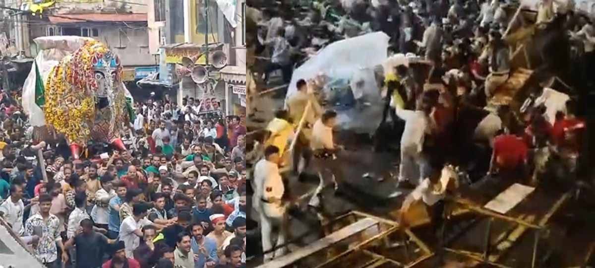 Ujjain NEWS Muharram Procession Prohibited Route Police Dispersed
